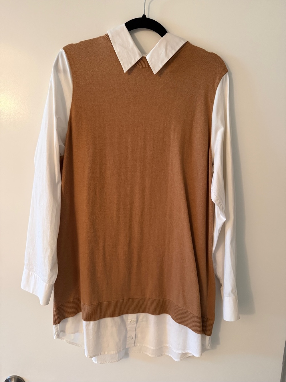 STAUD Layered shirt dress